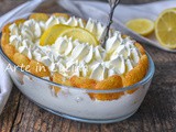 Torta di crema al limoncello e pavesini dolce al cucchiaio veloce