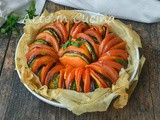 Torta di fillo con ratatouille di verdure