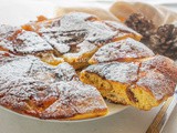 Torta di mele caramellate e panettone in padella