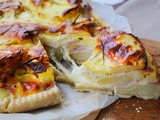 Torta di patate con prosciutto e mozzarella