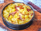 Torta di patate sbriciolata con speck