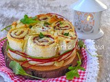 Torta di rose con pancarrè salata