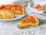 Torta di sfoglia crema e amaretti