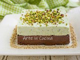 Torta fredda cioccolato e pistacchio