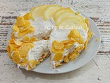 Torta fredda rosa del deserto al limone croccante
