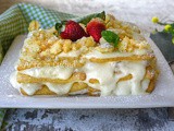 Torta mimosa con pavesini ananas e crema