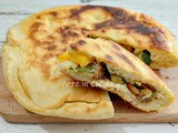 Torta rustica con verdure al bicchiere