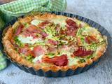 Torta salata di sfoglia zucchine e prosciutto