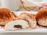 Tortine semifredde al tiramisù cuore di nutella