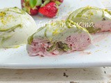Tortine semifredde alle fragole e pistacchio