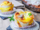 Tortini di pancarrè ripieni con pancetta cestini facili