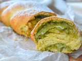 Treccia brioche al pistacchio soffice