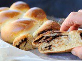 Treccia brioche dolce alla nutella soffice