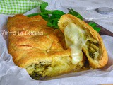 Treccia di sfoglia broccoli e provola