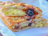 Treccia di sfoglia crema e amarene dolce veloce