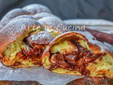 Trecciona di pan brioche soffice alla nutella