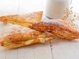 Triangoli di sfoglia crema e marmellata