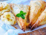 Triangoli mozzarella e pomodoro con pasta sfoglia