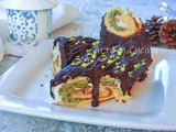 Tronchetto di pandoro pistacchio e caffé