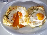 Uova e patate in friggitrice ad aria