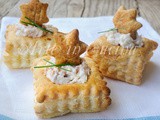 Vol au vent con tonno e philadelphia ricetta facile