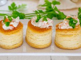 Vol au vent salmone e philadelphia