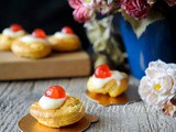 Zeppole di s.Giuseppe al forno con crema pasticcera