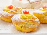 Zeppole di San Giuseppe al forno con crema pasticcera