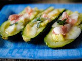 Zucchine ripiene con provola e prosciutto