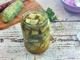 Zucchine sott’aceto da crude conserva e contorno