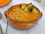 Zuppa di ceci e zucca al rosmarino