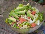 A Perfect Summer Salad: Grapefruit, Avocado & Fennel w/ Asian Citrus Dressing