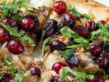 Balsamic Cranberry Chicken Cauliflower Pizza