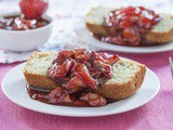 Blood Orange Olive Oil Cake w/ Strawberry Balsamic Chocolate Sauce