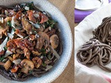 Celebrating Fall Flavors: Buckwheat Bucatini w/ Truffled Wild Mushroom Sauce