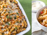 Cheesy Baked Pasta w/ Sausage & Summer Veggies