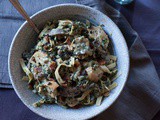 Chicken, Spinach & Mushroom Fettuccine Alfredo