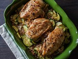 Chicken Zucchini Wild Mushroom Farro Bake