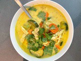 Coconut Chicken Veggie Soup