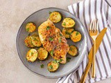 Garlic Basil Parmesan Chicken + Zucchini Bake