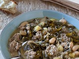 Garlicky Greens and Beans with Sausage