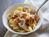 Parisian Pasta w/ Ham, Gruyere + Caramelized Onions