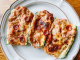 Pizza Zucchini Boats {Keto + Low Carb}