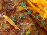 Pork Chops w/ Caramelized Pear & Ginger Sauce