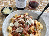 Red Wine Bolognese Pappardelle + World Pasta Day