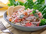 Refreshingly Light Get-In-My-Bikini Crab Salad