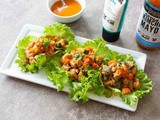 Spicy Korean Chicken Lettuce Wraps