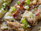 Spinach Artichoke Chicken & Bacon Flatbread Pizza