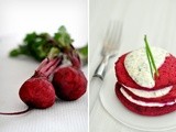 Gluten free beet and quinoa pancake