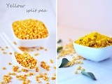 Steamed yellow split pea snack